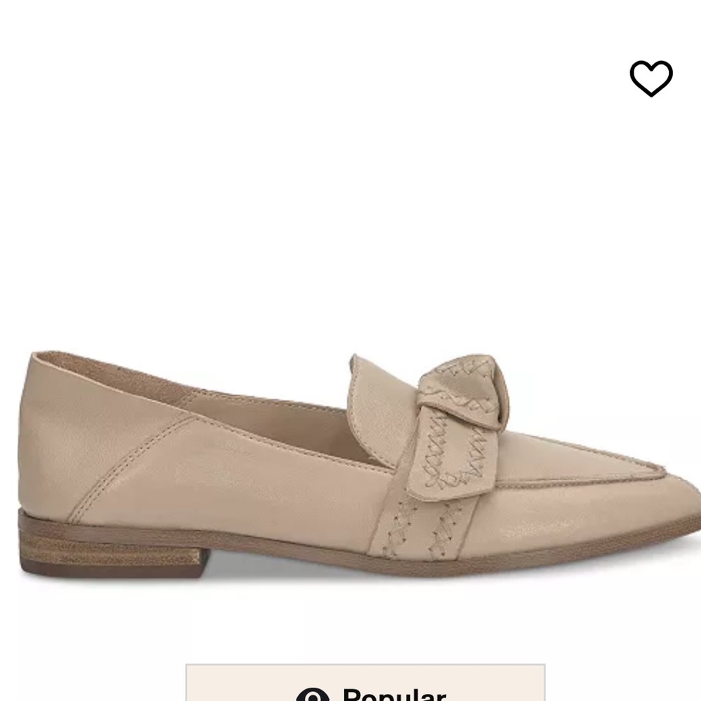 NWT Lucky Brand Women's Abelle Pointed-Toe knotted Flat Loafers size 8